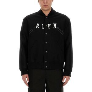 1017 ALYX 9SM Varsity Bomber Jacket Men BLACK Outerwear